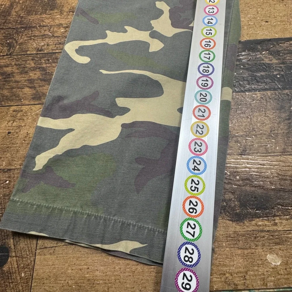 Camo wide leg Cargo Pants 36x30 Camouflage Relaxed Fit Heavy Stone Washed Cotton